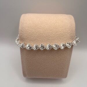Napier silver tone twisted bracelet